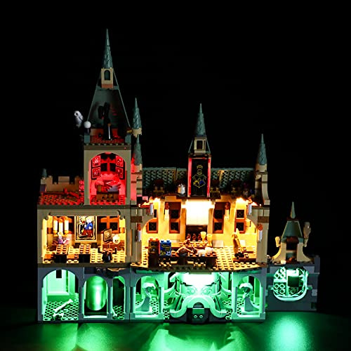 GEAMENT Licht-Set Kompatibel mit Lego Harry Potter Schloss Hogwarts Kammer (Hogwarts Chamber of Secrets) - Beleuchtungsset für 76389 (Modell-Set Nicht enthalten)