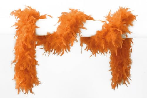 narrenkiste O45190-62 orange Federboa Boa Federstola ca.1,80m lang ca.65g