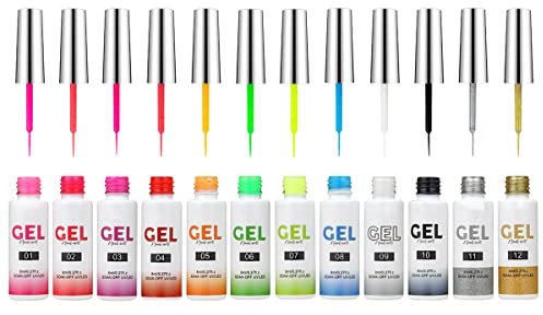 Nagelmodellage Gel Versiegelung Nagel Malerei Klebehaken Malerei Gel Kreative DIY 8ml (G, One Size)