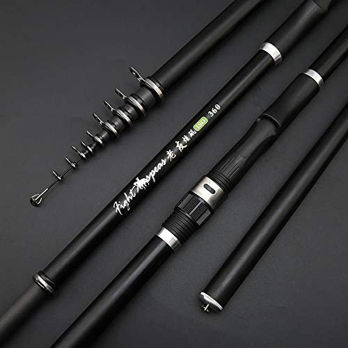 Angelrute,Teleskop Angelrute Spinnrute Carbon Fiber tragbar Rock-2.4m 3.6m 4.5m 5.4m 6.3m 7.2m Carp Rod Teleskop Sea Angel Ultrahart (Size : 7.2 m)