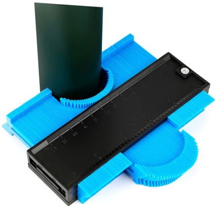 Veemoon 5-inch Contour Gauge Duplicator Tool for Precise Shape Measurement in DIY Projects Blue for Copying Irregular Shapes and Profiles