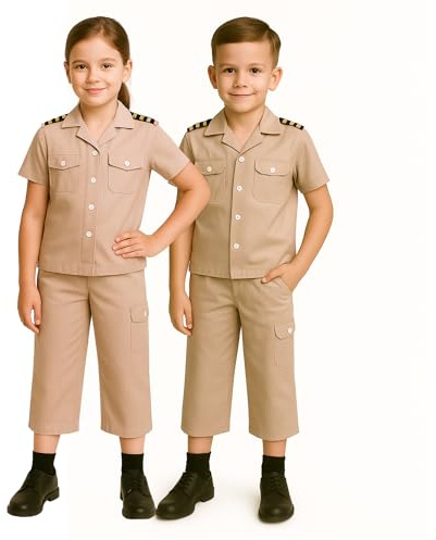 FNA FASHIONS Costume da esploratore safari per bambini, per la scuola, accessorio per feste in maschera, taglia S, 4-6 anni
