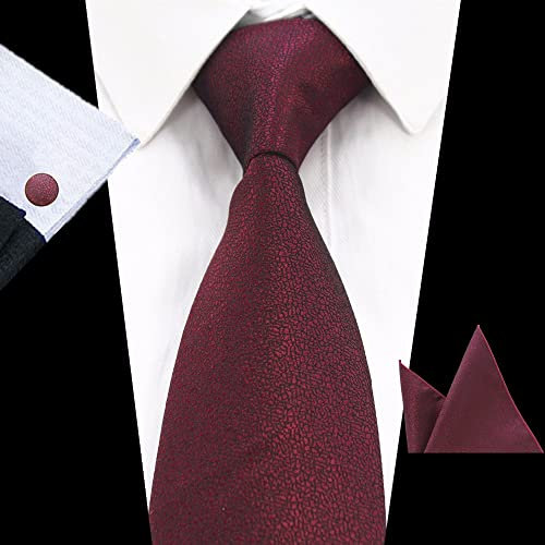 SJZZJSBX Einfarbiges Krawattenset, 8 cm, schwarz, grün, Krawattentasche, Seidenkrawatte, Einstecktuch, Manschettenknöpfe, Fliege (Farbe: C, Größe: 1 Stück)