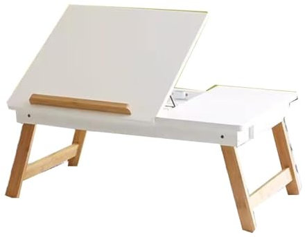 ZLSNOBLE Laptop Stand Pieghevole Piccolo Tavolo, Servizio di Prima Colazione Vassoio Letto, Vassoio del Computer Portatile, Regolabile E Pieghevole Semplice Tavolo del Computer con Cassetto