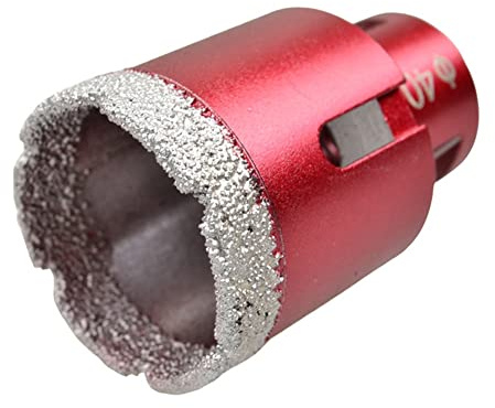 Forets À Scie Cloche À Filetage M14 - Carotte de Perçage Diamantée Cutstone pour Carrelage en Porcelaine, Verre, 6-68 mm pour Marbre, Céramique, Brique (Longueur Totale : 40 mm), Outils de Quincaille