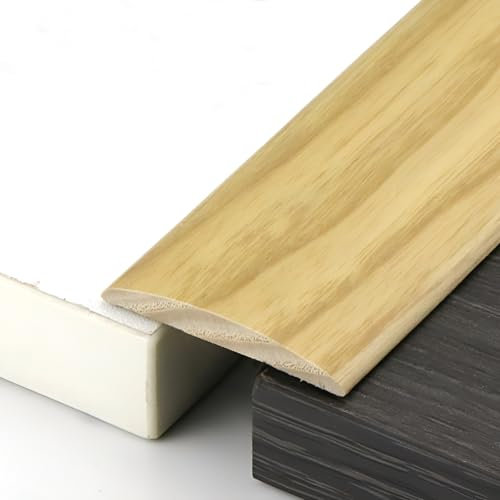 Übergangsleiste Selbstklebend, Türschwellen Leiste Für Teppichböden, Übergangsleiste Für Böden, Bodenleiste Für Türböden, Laminat Und Fliesen, Holz, 90 Cm X 4 Cm(Wood color)