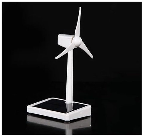 Wind Power DIY Kit Mini Wind Turbine Generator Model Solar Wind Power Windmill Desktop Office Home Decoration Wind-Solar Assembly Kit Learn About Renewable Energy & Power