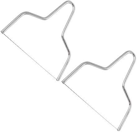 Cabilock 2piezas Cortadora De Acero Inoxidable Para Queso y Mantequilla Separadores De Queso Multifuncionales Para Cocina Uso Tablas De Cortar