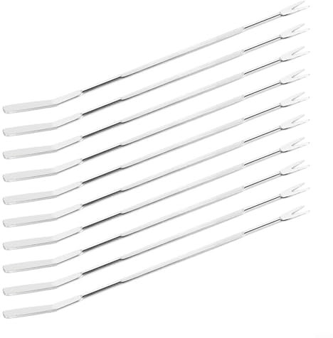 Lot de 10 fourchettes à fruits de mer en acier inoxydable pour crabes et noix