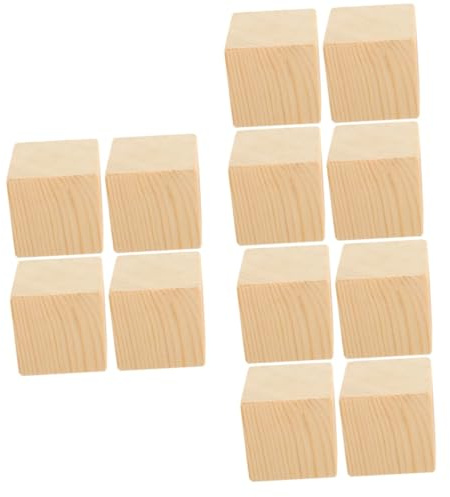 POPETPOP 3 Ensembles Bloc De Rehaussement Colonne Montante Lait Ascenseurs Halters Éleveurs Rehausseur De Lit Élevage Affaissement Pieds Réglables pour Meubles Soutien Bois 4 Pièces * 3