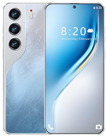 CatCalls Camon40Pro SIM-Free & Unlocked Mobile Phones 2025 New, Android 12 Smartphone, 64GB/256GB Octa Core, 5000mAh Big Battery, 6.6 HD+ Display, 4G Dual SIM/GPS/Face Unlock Smartphone (Blue)