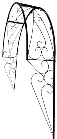 HZEPDVT An der Wand montiertes Kletterregal, Blumenregal mit Eisenbogen, Fenstertürkopf, halbgewölbter Bogen, Wandbehang, Blumenregal, Klettergitter for Pflanzen im Freien(Door width39.37in)