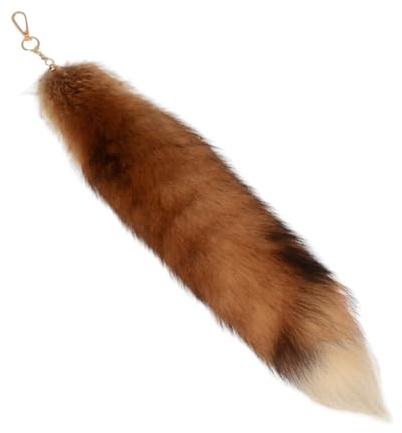 Fuchsschwanz fox tail Fuchsschwanz Anhänger etwa 40cm Fell Schwanz Keychain fox tail keychain Auto Schlüsselketten Anhänger Weich Flaumig Dicht Dekoration