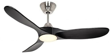 CasaFan Ventilateur de plafond 312262 Eco GENUINO-L avec lumière 122 cm noir mat
