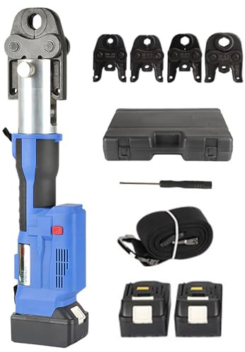 Crimpatrice Idraulica Ricaricabile Per Tubi, Crimpatura Rapida Da 3 A 4,5 Secondi, Corsa Di Lavoro Da 40 Mm/Forza 60 KN, Intervallo Di Temperatura (-10 °C ~ + 50 °C),15-32 model