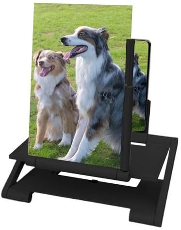 Telefon-Bildschirmlupe – 8-Zoll-PC-Display | Smartphone-Vergrößerer, höhenverstellbarer mobiler Bildschirmverstärker mit klappbarem Ständer für , Videos, TV, Game Viewing, Reisen, Home Entertainm