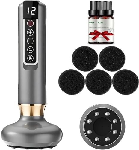 Máquina Celulitis Ventosa, Masajeador Anticelulítico Reductor Eléctrico, 12 Niveles de Calor, 12 Niveles de Succión, Reafirma la Piel, Reduce la Celulitis