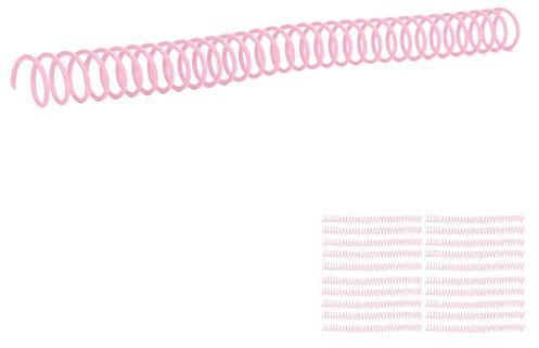 Spacnana Plastspiralbindningsspolar, Svarta Plastbindande Kammar, 0,75 Tum Innerdiameter, Rund Baksida, Rymmer Till 90 Ark, för Elever Lärare Kontorsrapportpresentationer (Rosa)