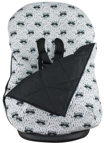 JYOKO KIDS Universal Winterfußsack für Babyschale Babyschale (Baumwolle, Raccoon)