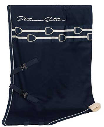 Eskadron Abschwitzdecke Platinum Jersey Stripe (Platinum 2019) - Navy, Größe:135