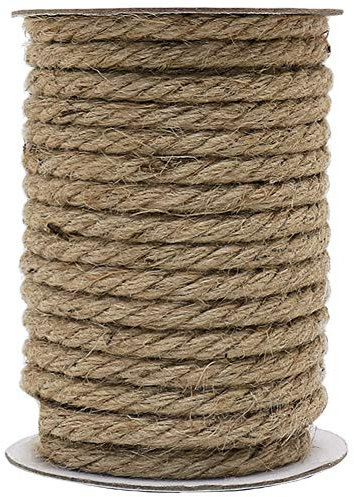 Vivifying Hanfseil, 15m 10mm Juteseil, Schwere Seil für Handwerk,Floristik, DIY, Dekoration, Bündel, Kratzbaum, Bündelung (Braun)