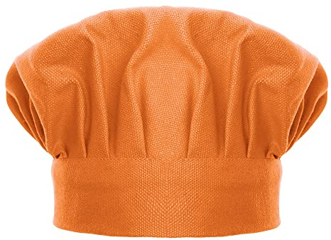 TOPTIE Toque de Chef de Cuisine Béret de Cuisinier Chapeau de Cuisine réglables en Toile de Coton pour Enfant et Adulte
