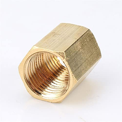 Tuanie Lnanqing-schlauchverbinder Messing 1 stück Messing kupferschlauch pneumatische fähne hex Rohr koppelkupplung weibliche Thread 1/81/4 3/81/2 3/4BSP, Anschluss für Gartenschlauch
