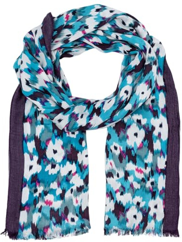 LINDENMANN Damscarf turkos/damhalsduk tunn 100 % viskos, damhalsduk turkos, blå, En Storlek