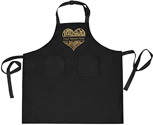 CHIFIGNO Anpassat unisex frisörförkläde – justerbar hårstylist smock – personliga gåvor, Anpassad 10, one size