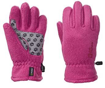 Jack Wolfskin Unisex Kinder Fleece Glove Kids, Blueblossom, 128