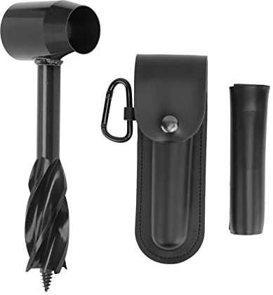 Bushcraft Gear Handbohrerschlüssel, Survival Settlers Tool Bushcraft Handbohrerschlüssel für Bushcraft und Camping Schwarz