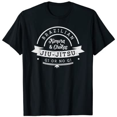 BJJ Brazilian Jiu-Jitsu Gi or No Gi Black Gürtel MMA T-Shirt T-Shirt
