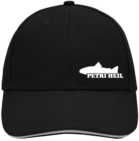 Huuraa Cappy Mütze Petri Heil Fischergruß Geschenk | Baseballkappe Basecap Kappe Geschenkidee Unisex Baseball Cap