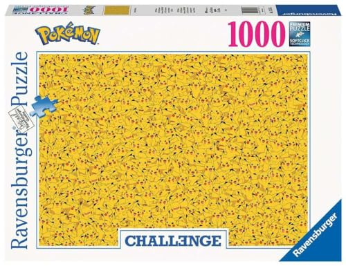 Ravensburger Puzzle 17576 - Pikachu Challenge - 1000 Teile Pokémon Puzzle für Erwachsene und Kinder ab 14 Jahren