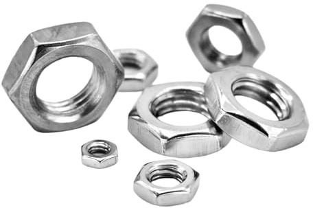 Sechskantmuttern niedrige Form DIN 439 ISO 4035 Form B Edelstahl V4A/A4 | M5/M6/M8/M10/M12/M14, mit Fase
