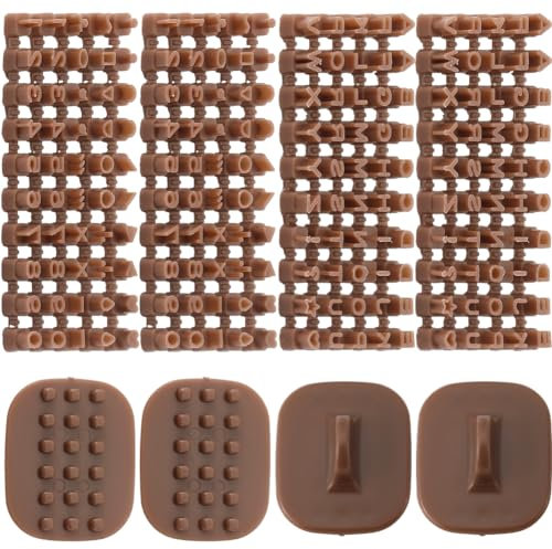 CRASPIRE 204Pcs Letter and Number Stamps Set Clay Cookie Initial Alphabets A-Z Symbol Kits Small Combination Tools Press Embosser Cutter Impress for Biscuit Pottery DIY Baking Ceramics Fondant