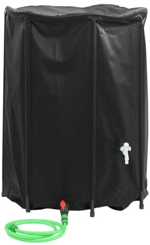 vidaXL Vattentank med kran vikbar 1350 L PVC