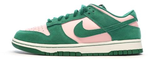 NIKE Baskets Roses/Vertes Homme Dunk Low Retro