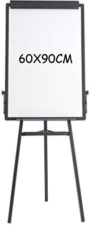 DLAZUM Lavagna con treppiede per Lavagna a Fogli mobili 60X90 cm, Altezza Regolabile e Pieghevole, Lavagna Portatile cancellabile a Secco per l'insegnamento in Ufficio e la Famiglia