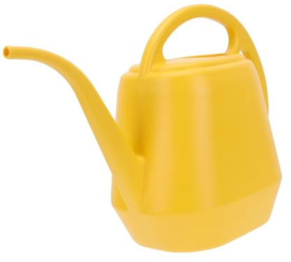 Annaffiatoio a Collo lungo 4L in PP Giallo per Balcone e Bonsai | Annaffiatoio Giardino, 1 Pezzo, Resistente all'Usura e Robusto, per Vasi e Piante in Vaso