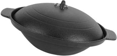 Alipis Casseruola in Ghisa Per Pollo Pentola Per Riso Senza Manico
