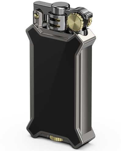 Vintage Petrol Lighter, Metal Flip Lighters for men, Cool Trench Lighter Gifts for Men, without Petrol