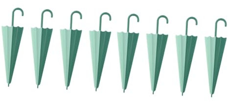 Healvian 8pcs Mirror Wiper Shower Screen Squeegee Window Wiper Glass Cleaning Tool Household Glass