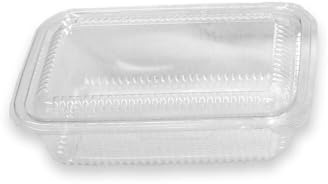Wertpack Salatschale LEONIE, rPET, transparent, mit Deckel, 1750 ml, 220x160x75 mm, 100 Stück