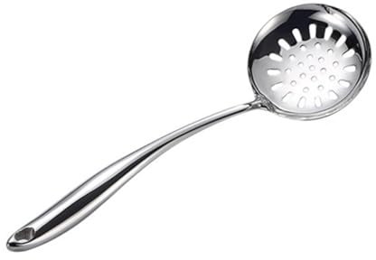 LALADEFIEE Scolapasta Acciaio Inossidabile Con Manico Lungo Utensile Da Cucina Antiscivolo e Per Scolare e Servire Cibi Fritti e Brodi