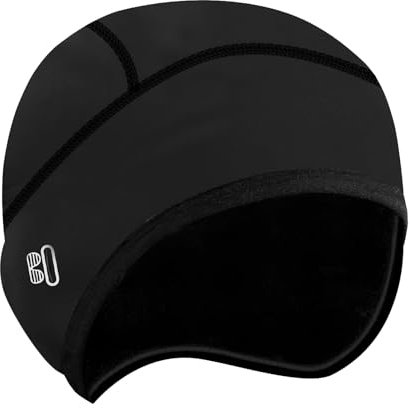 Fahrrad Mütze Winter - Wintermütze Warme & Winddichte Unterziehmütze für Fahrradhelm, Skihelm - Leichte Helmmütze mit Brillen-Loch, Ideal für Rennrad, MTB - Komfortable Bike Cap für Herren und Damen