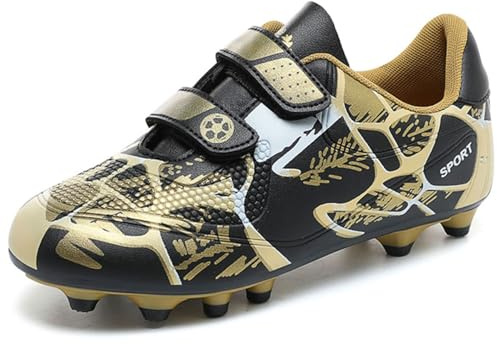 BAODLE Chaussures de Football Enfant FG/AG Professionnel Plein Air pour Garçon Football Boots TF Chaussures d'Entraînement de Football Adolescents Basses Antidérapant