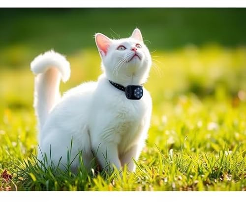GiDaCom Mini tragbare Kamera Full HD 1080p, für Hunde und Katzen, Infrarot-Nachtsicht, SD-Aufzeichnung, verstellbares Abreißhalsband (CAMPET1)