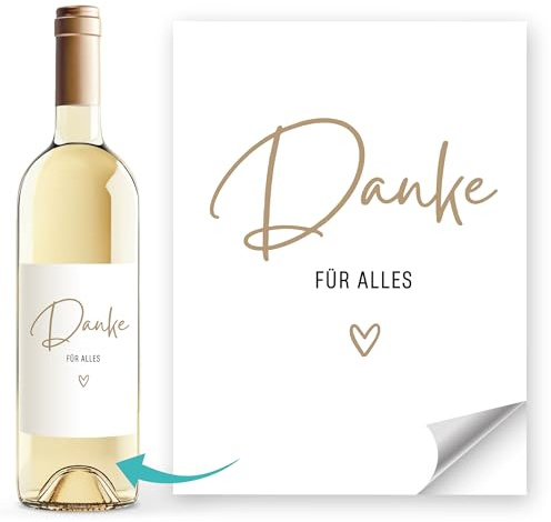 SpecialMe® Weinetiketten Weinflaschenetiketten personalisiert Flaschenetiketten selbstklebend Wein Geschenk Weiss unisize