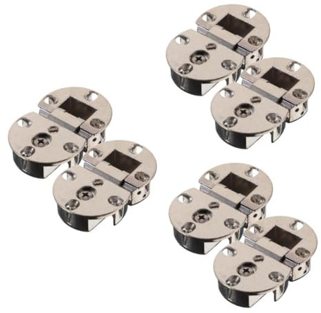 Tofficu 3 Ensembles Charnière Cusine Cuisix Plaque De Fixation Portillon Plat Meublo Portail Armoires Pliant Hinges Lourdes Printemps Hinges De Meubles Alliage De Zinc Silver 2 Pièces * 3